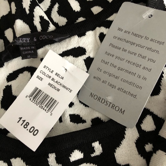 NWT Nordstrom’s sweater dress short sleeve photos party dress GIFT winter medium - Picture 4 of 5